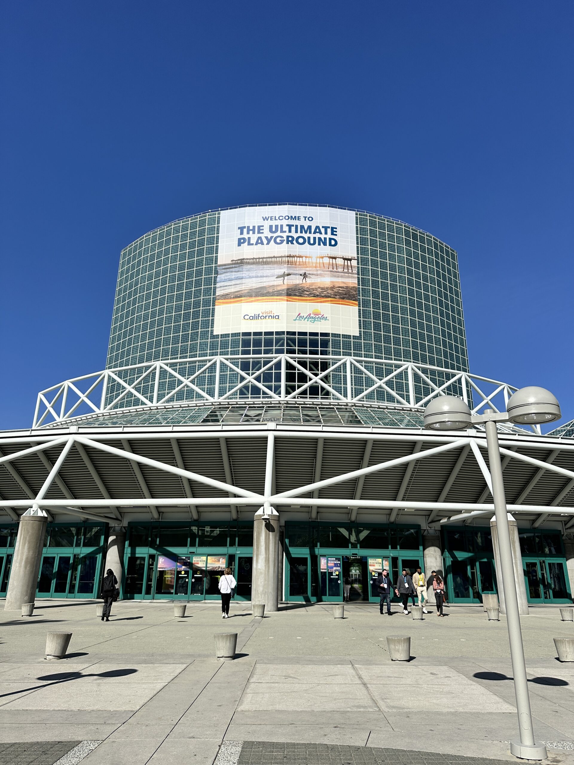 Los Angeles Convention  Center decked in California glory.
